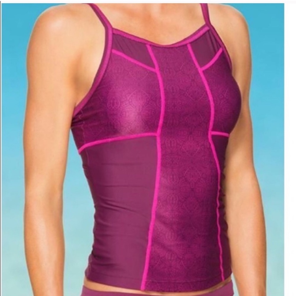 ATHLETA Dive In Medley Tankini Swim Top